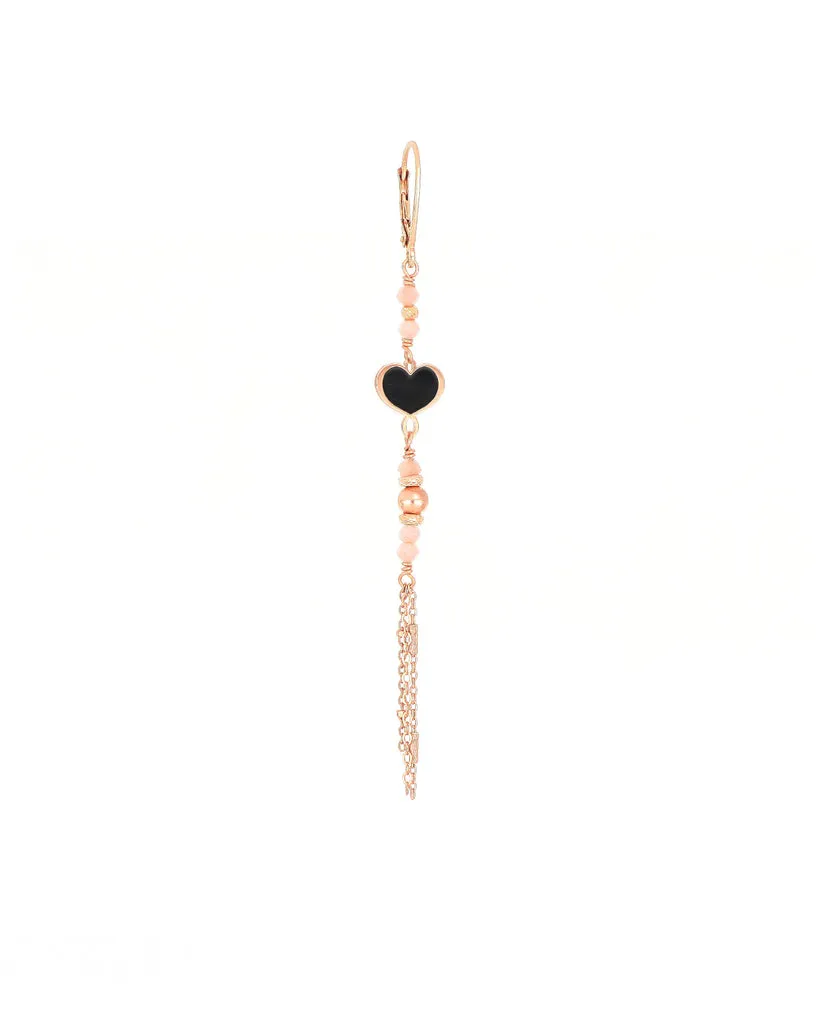 Orecchino "Smeraldo e Rodocrosite"