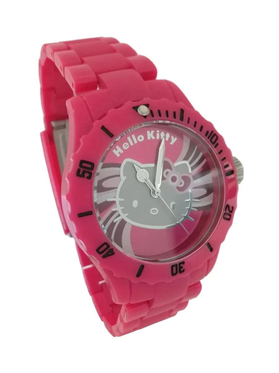 Chronotech for Hello Kitty Orologio Donna Bambina in Policarbonato Rosa-Fucsia HK.7159L/09