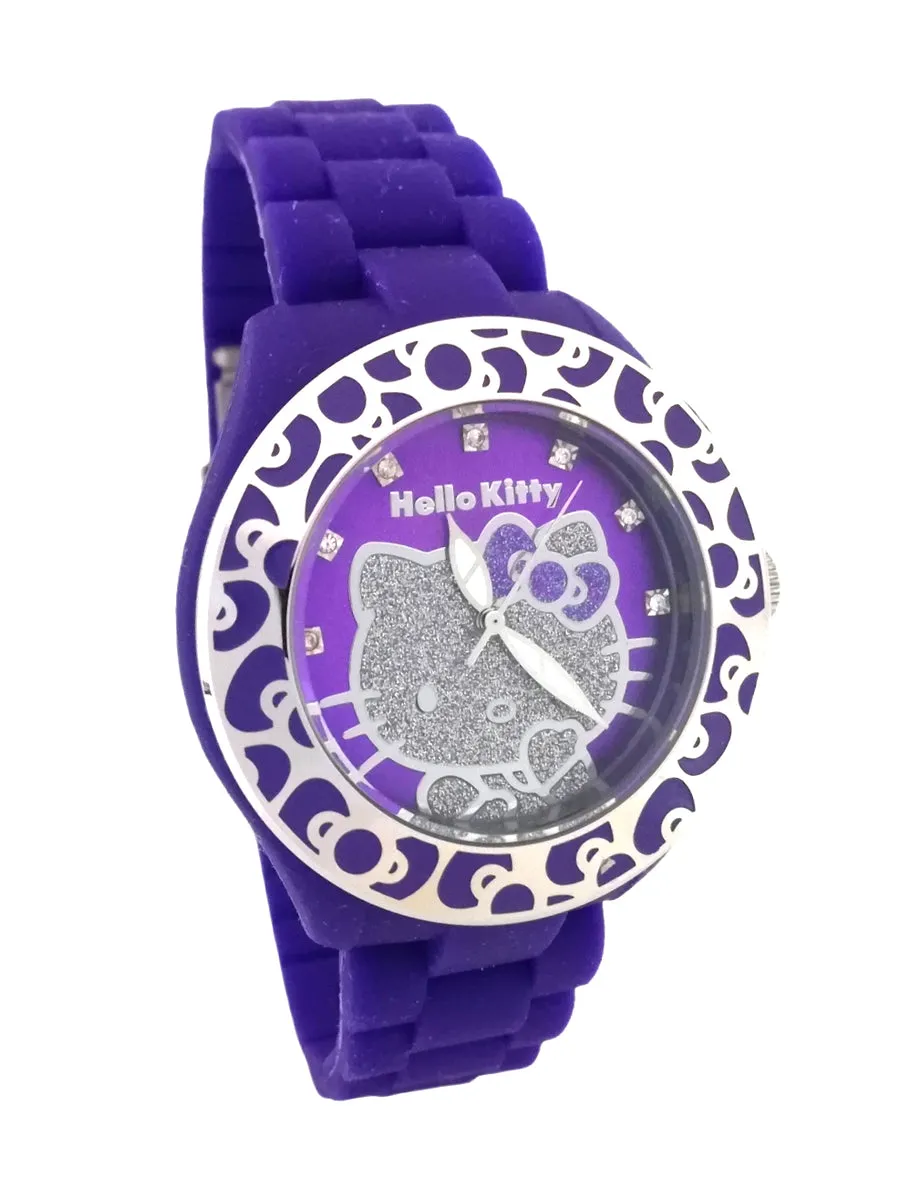 Chronotech for Hello Kitty Orologio Donna Bambina in Silicone Viola HK.7143B/10
