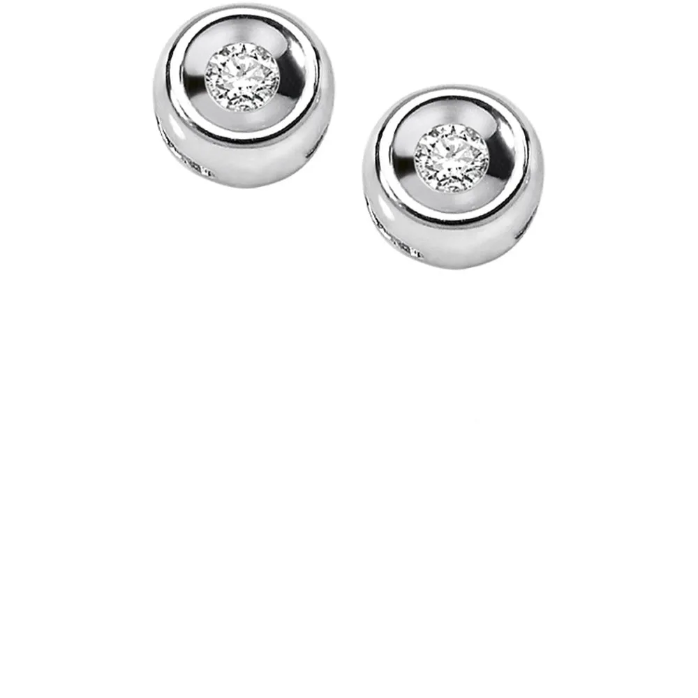 Orecchini Comete Punto Luce Diamanti 0,12 ORB 903