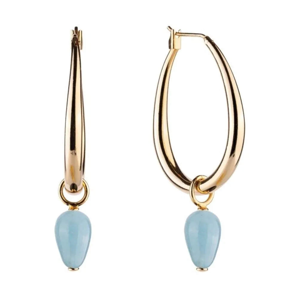 Orecchini Rebecca Cerchi Tulipe Azzurri BTUO03