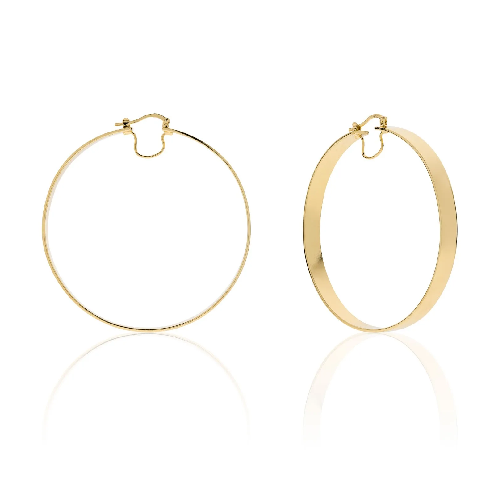 Orecchini Unoaerre donna a cerchio dorati Lux 2424