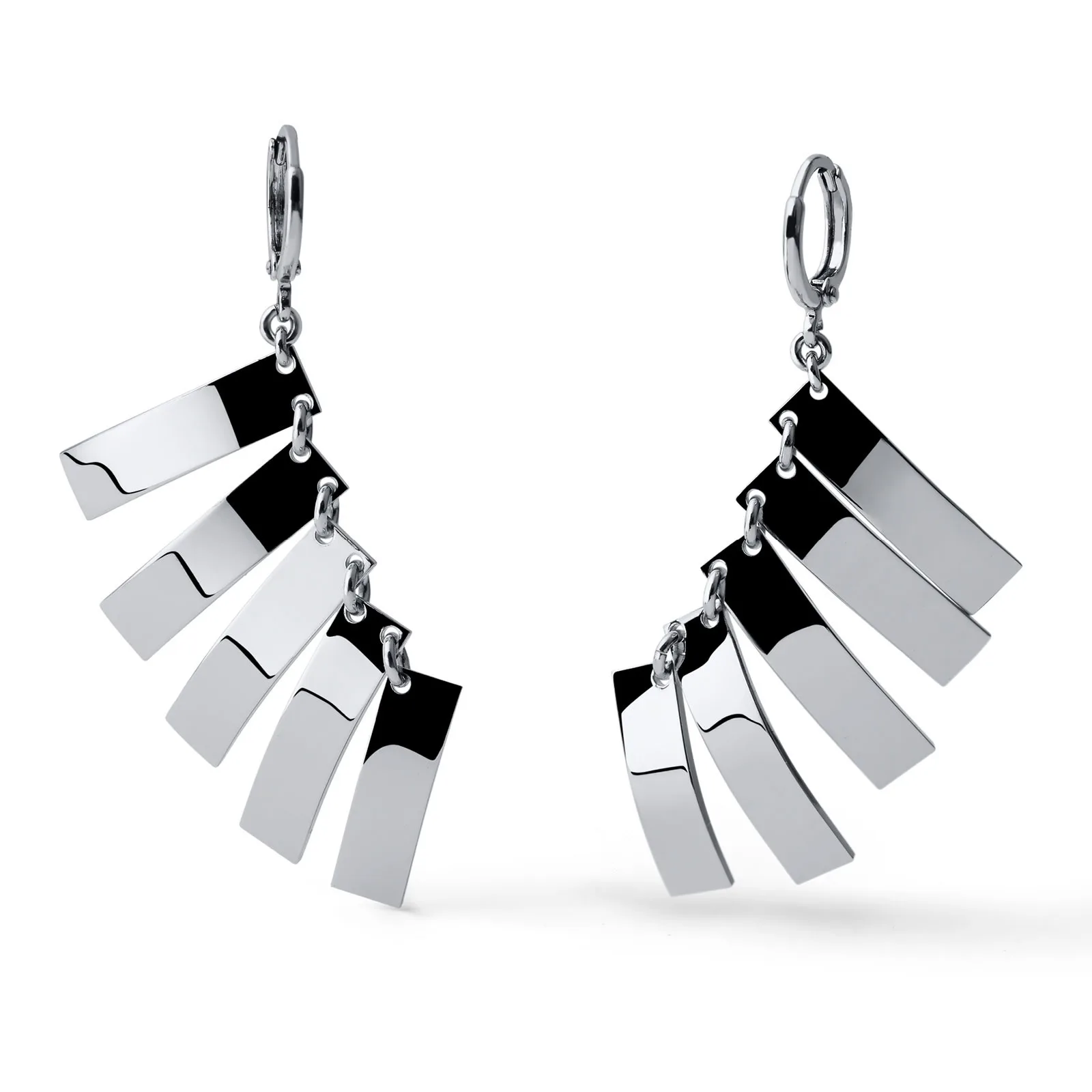 Orecchini Unoaerre in bronzo argentato pendenti 2684