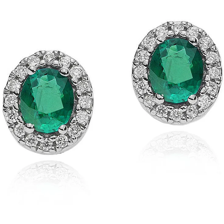 Orecchini Yukiko con smeraldo e diamanti ERD2401Y