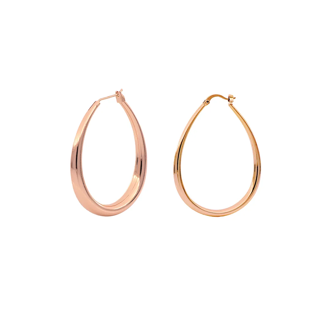 Orecchini a goccia in bronzo dorato rosa Unoaerre donna 1778