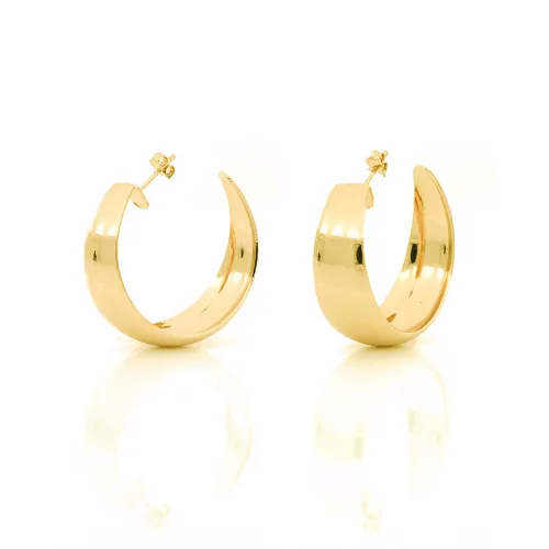 Orecchini a semi-cerchio in bronzo dorato Unoaerre donna 1779