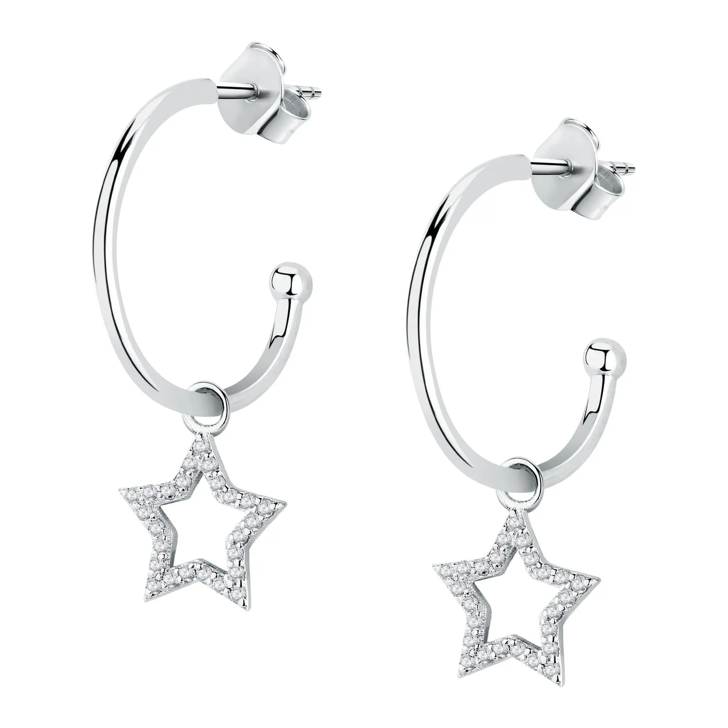 Orecchini argento donna Le petite story con stelle pendenti lps01awv18