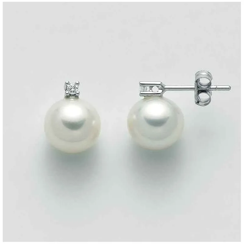 Orecchini di perle donna Yukiko cielo venezia con diamante per1775y