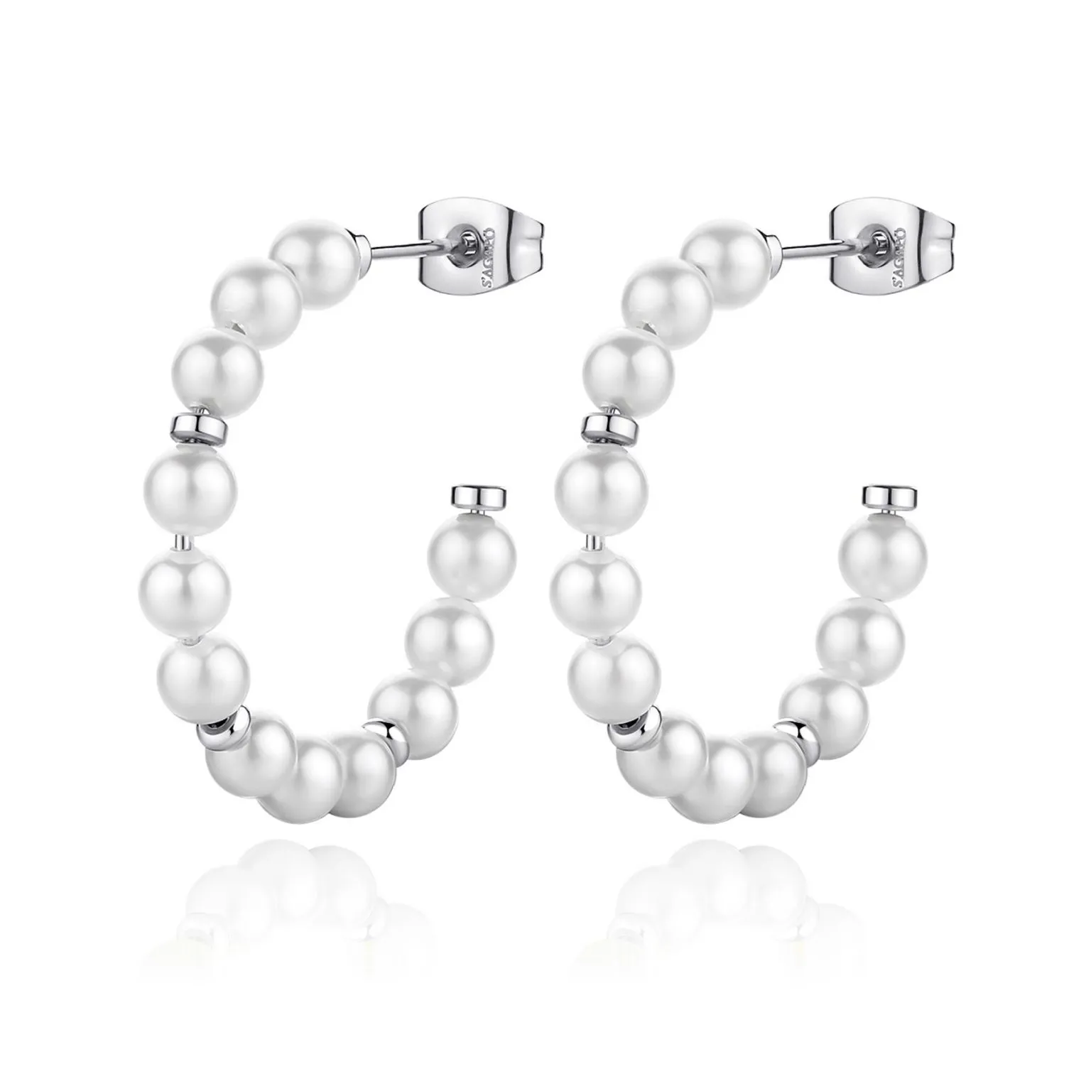 Orecchini donna Sagapò con perle sintetiche donna swi25