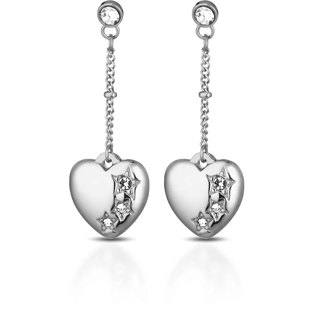 Orecchini donna gioielli Ops Objects romantic cuori pendenti OPSOR-520