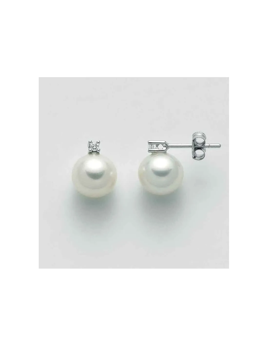 Orecchini perle donna Yukiko cielo venezia con diamante per1777y