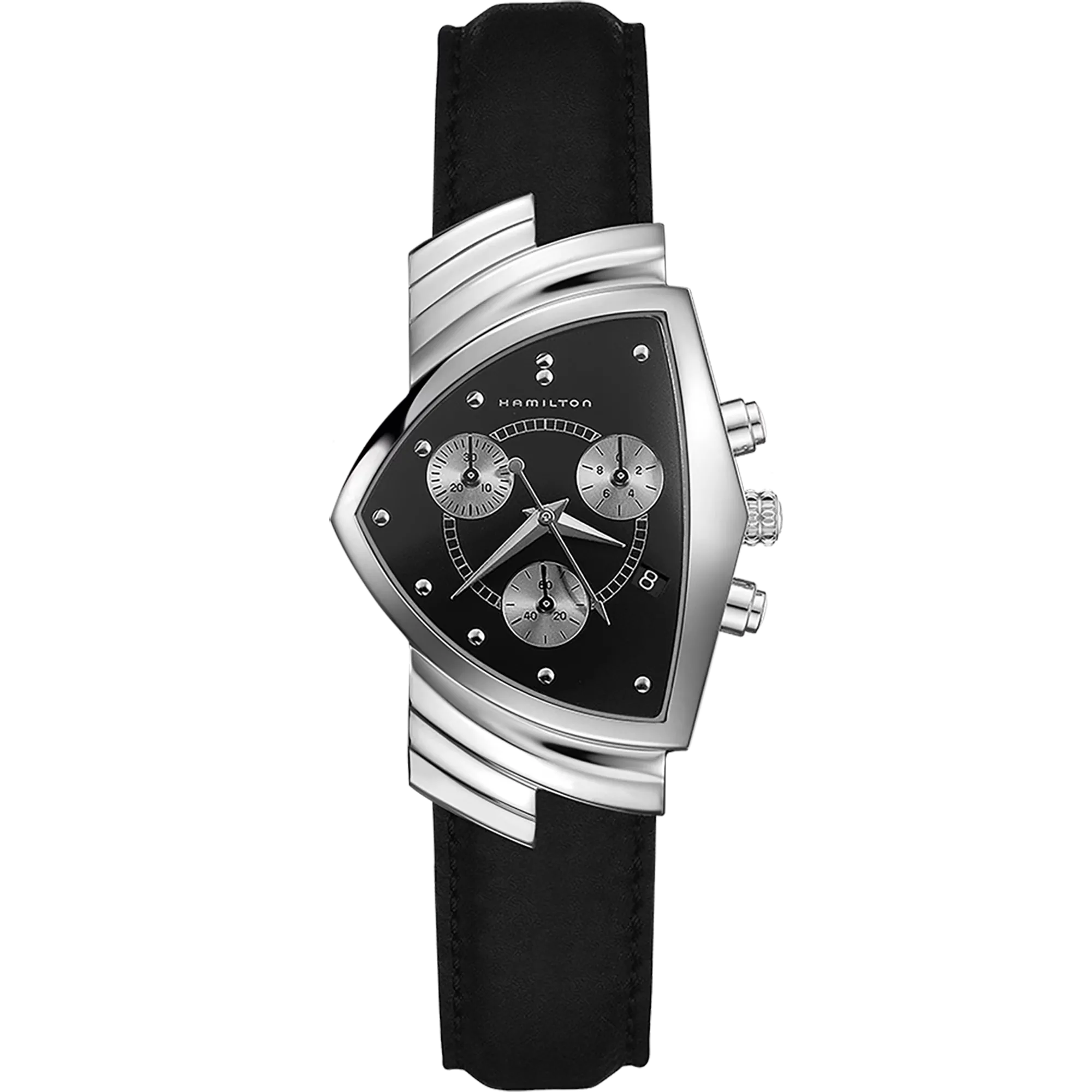 OROLOGIO HAMILTON VENTURA CHRONO QUARTZ NERO/ANTRACITE - H24412732