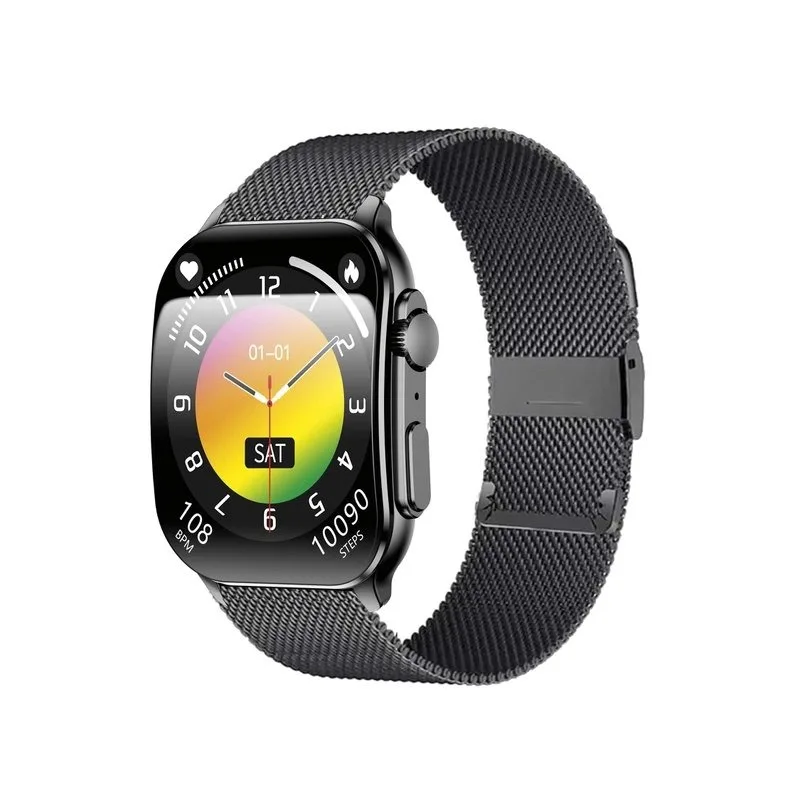 Orologio Smartwatch uomo Smarty 2.0 cinturino acciaio nero SW080E