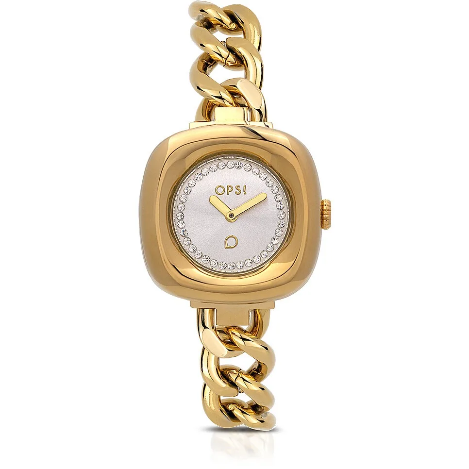 Orologio solo tempo donna Ops Objects Curvy in acciaio dorato opspw-1069