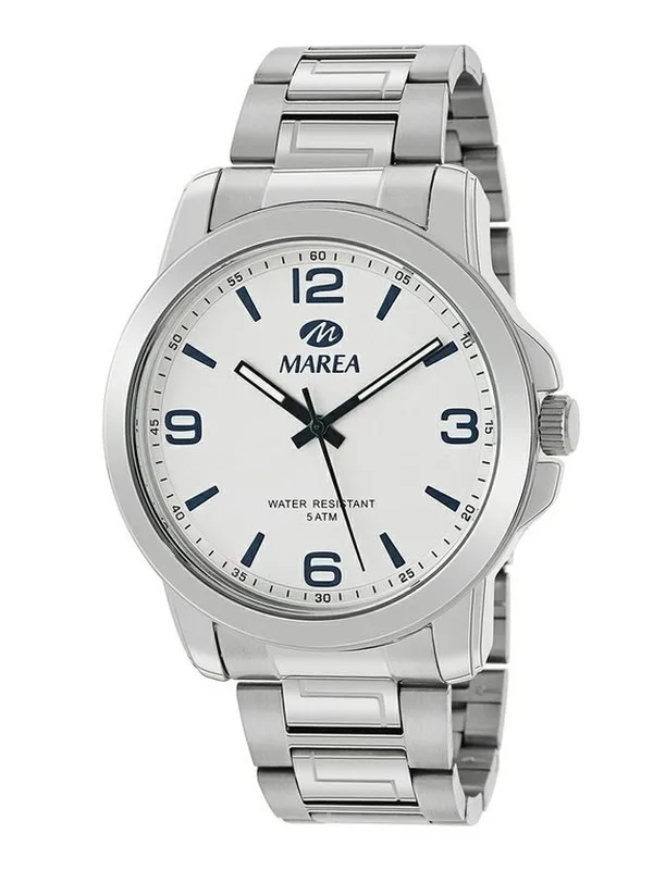 Orologio uomo Marea in acciaio uomo con quadrante bianco b41258/3