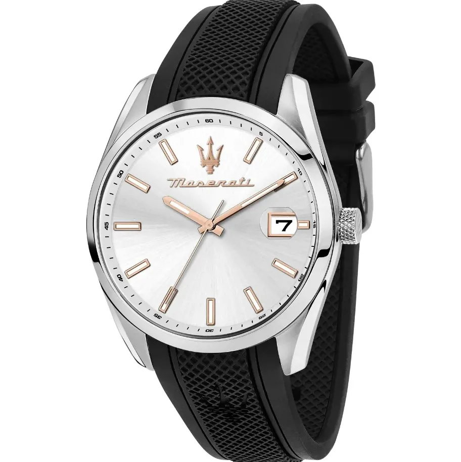 Orologio uomo Maserati attrazione cinturino in gomma r8851151006
