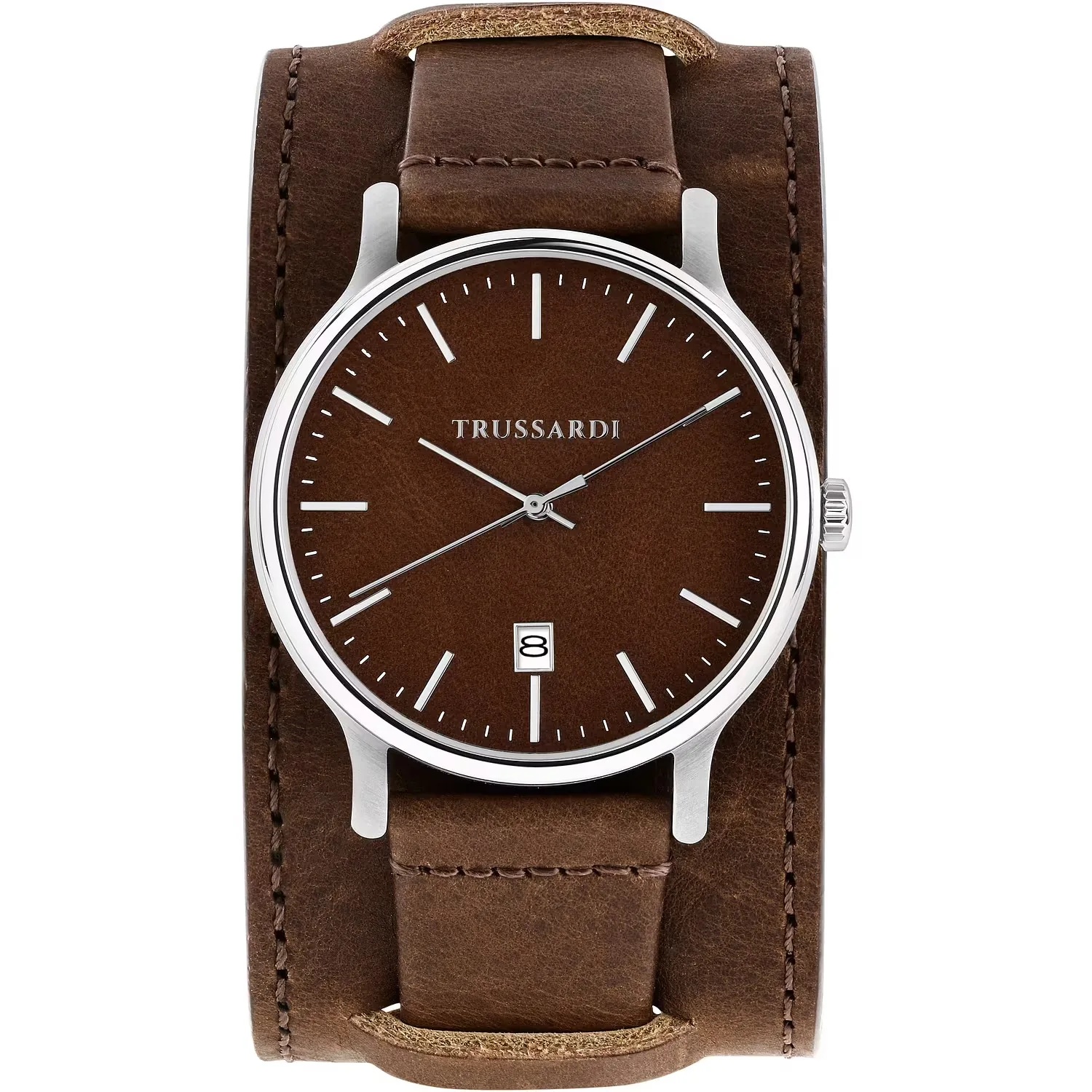 Orologio uomo Trussardi cinturino in pelle marrone r2451172001