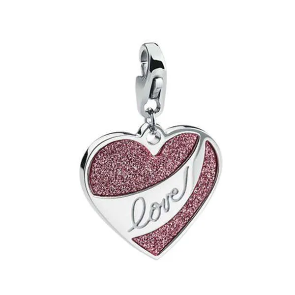 CIONDOLI SAGAPÒ HAPPY CUORE LOVE ROSA - SHAL5