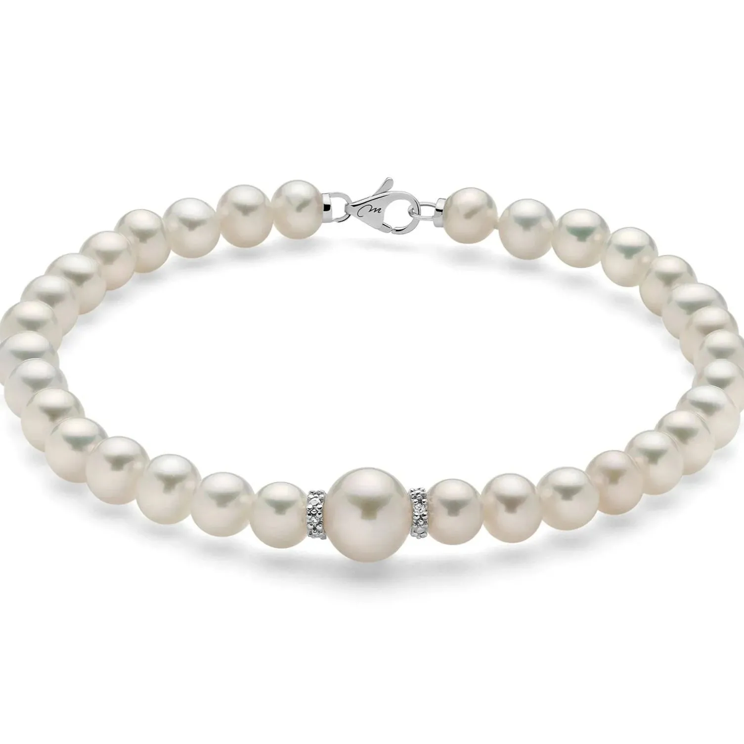 Bracciale donna Miluna in oro e perle PBR3073V