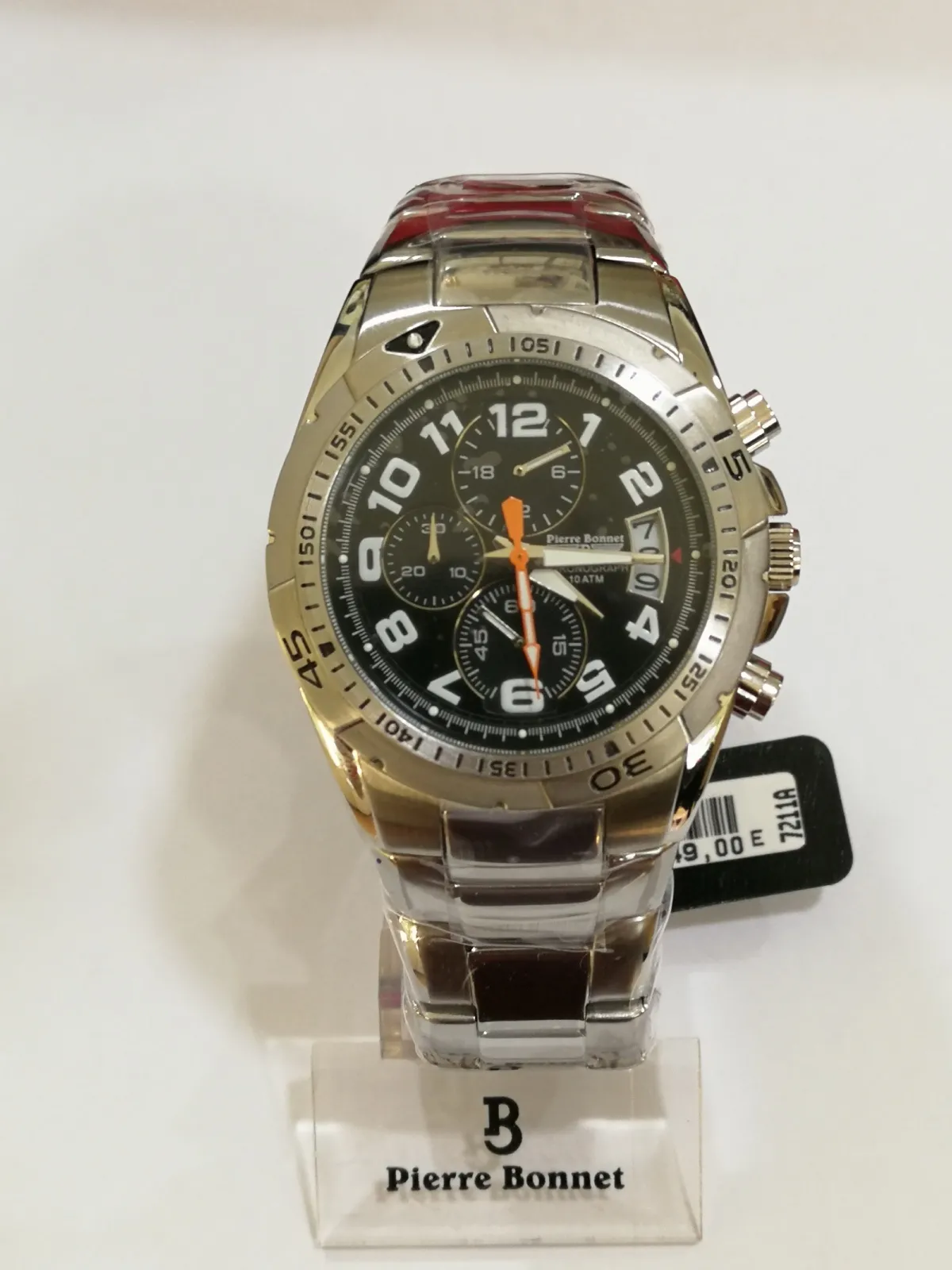 Pierre bonnet orologio uomo in acciaio 7211a