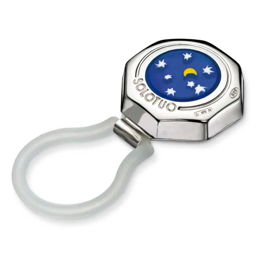 Portaocchiali unisex Solotuo in argento con Murrina veneziana