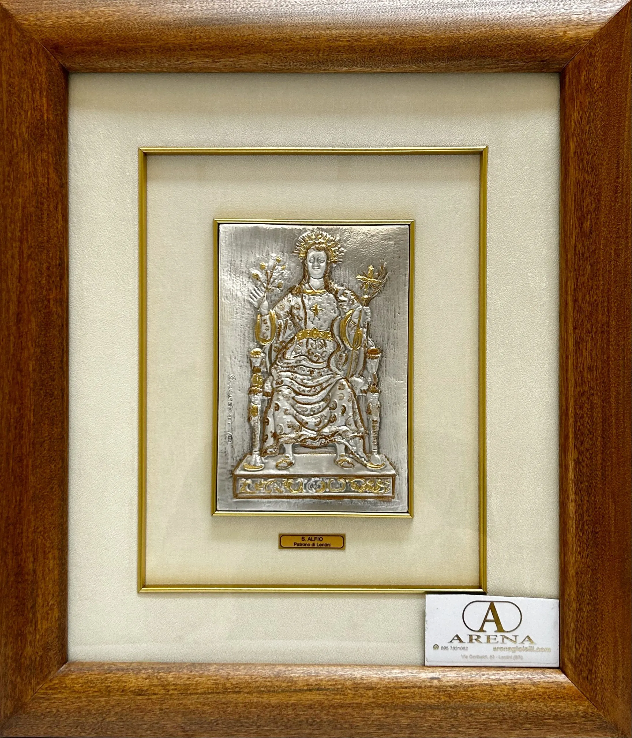 Quadro Sant' Alfio 38x44 cm Cornice Bombata
