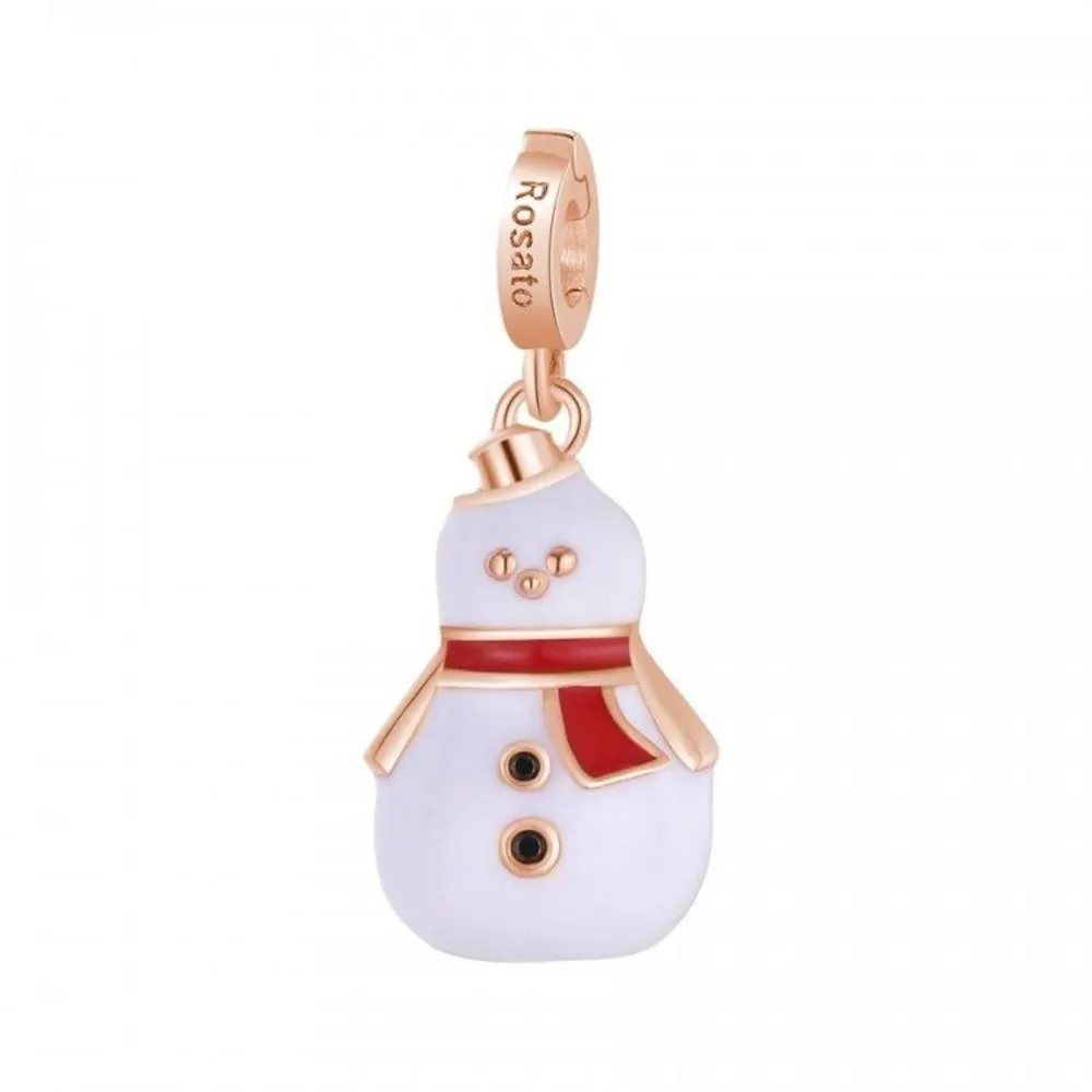 Rosato Charm Pupazzo Neve con Smalti RZLE053