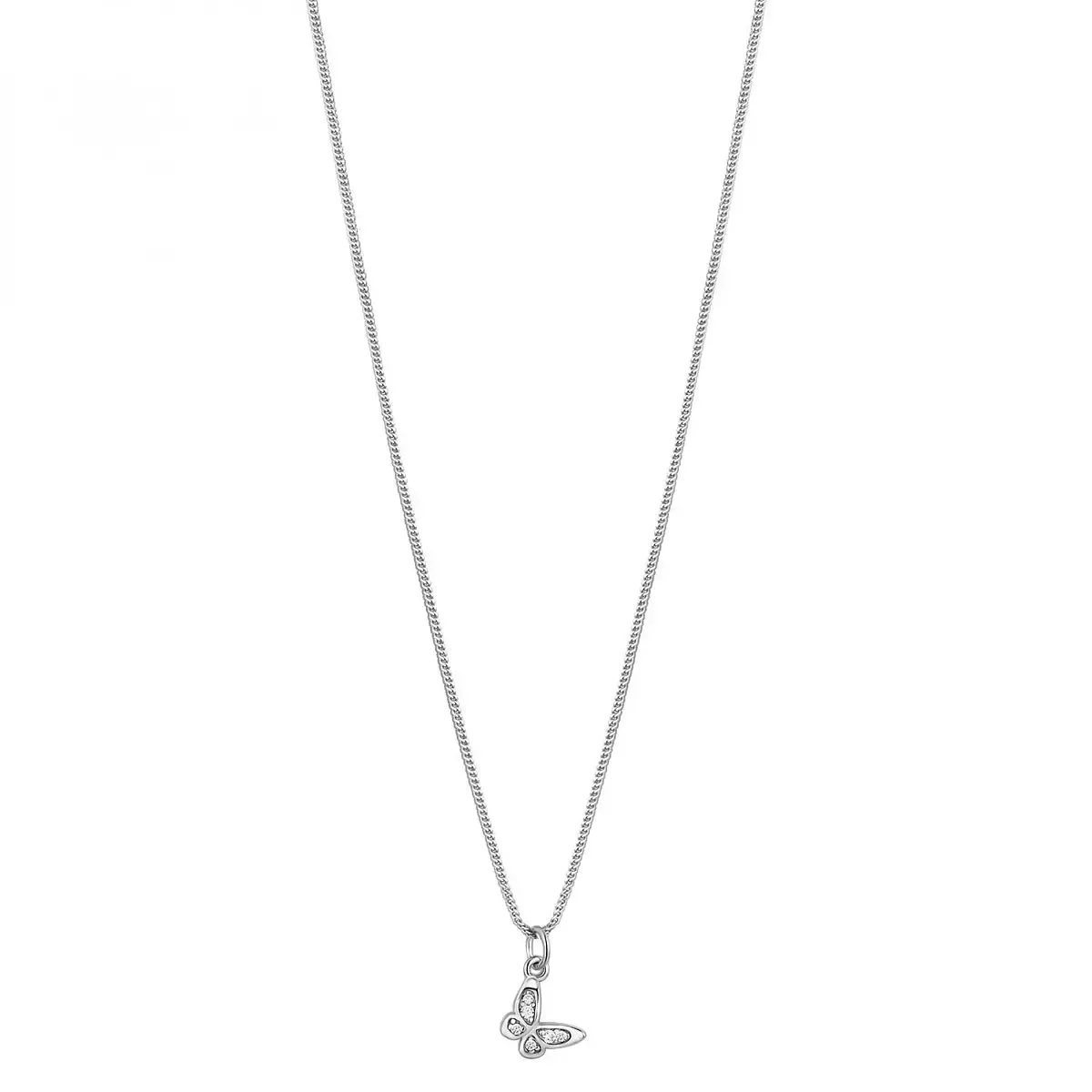 Rosato Collana con Farfalla in Argento e Zirconi RZAL033