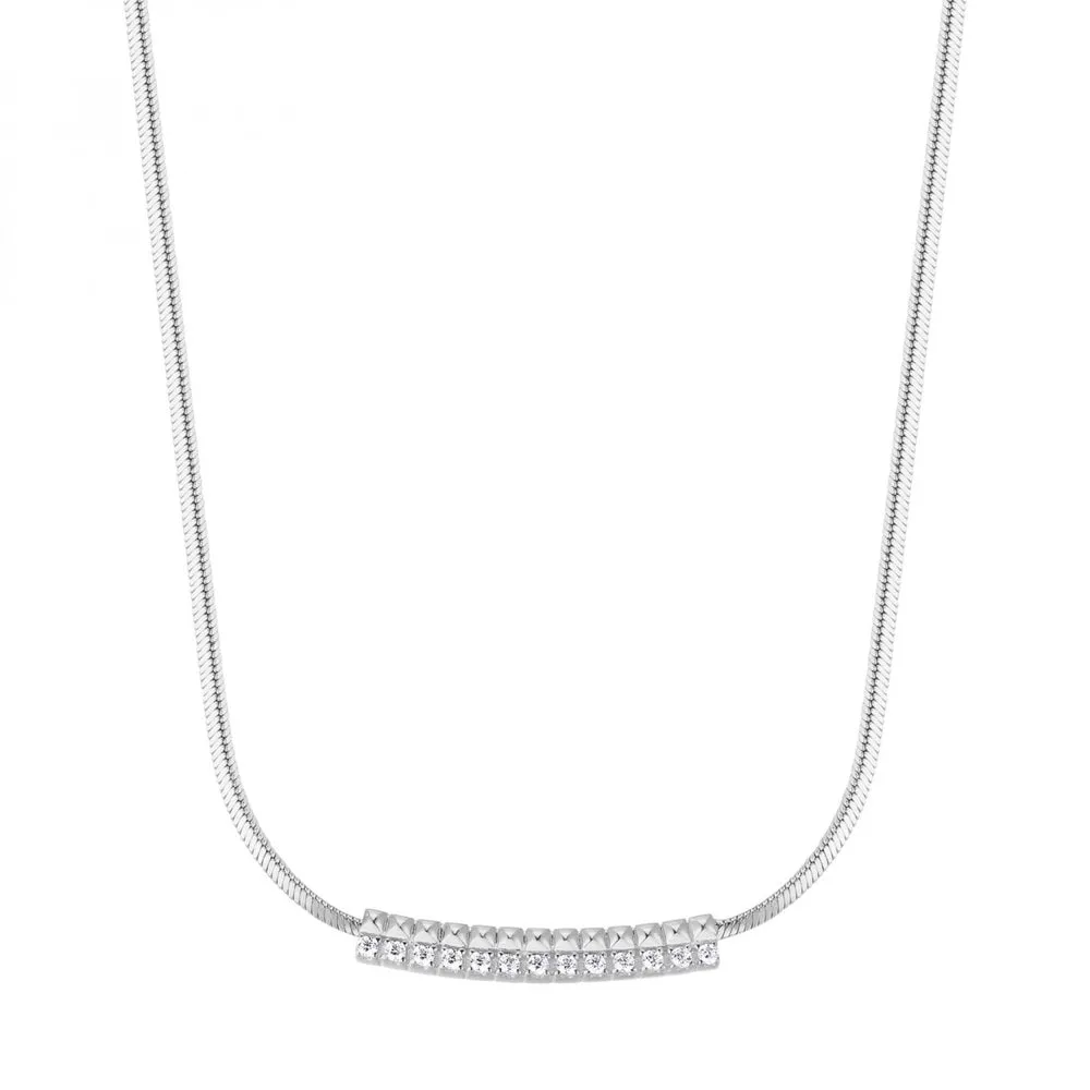 Rosato Collana in Argento con Zirconi RZCU53