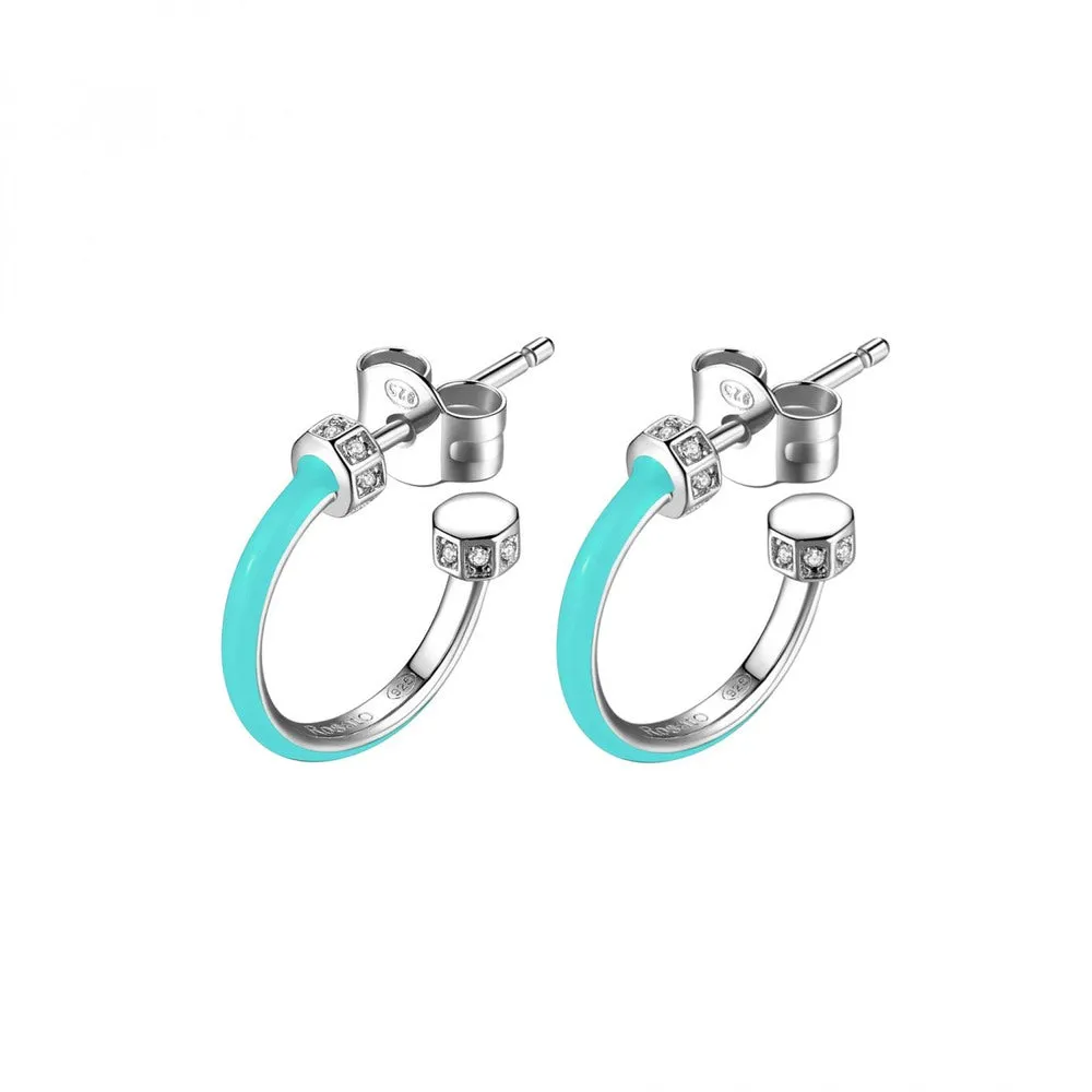 Rosato Orecchini Cerchi Personalizzabili RZO067