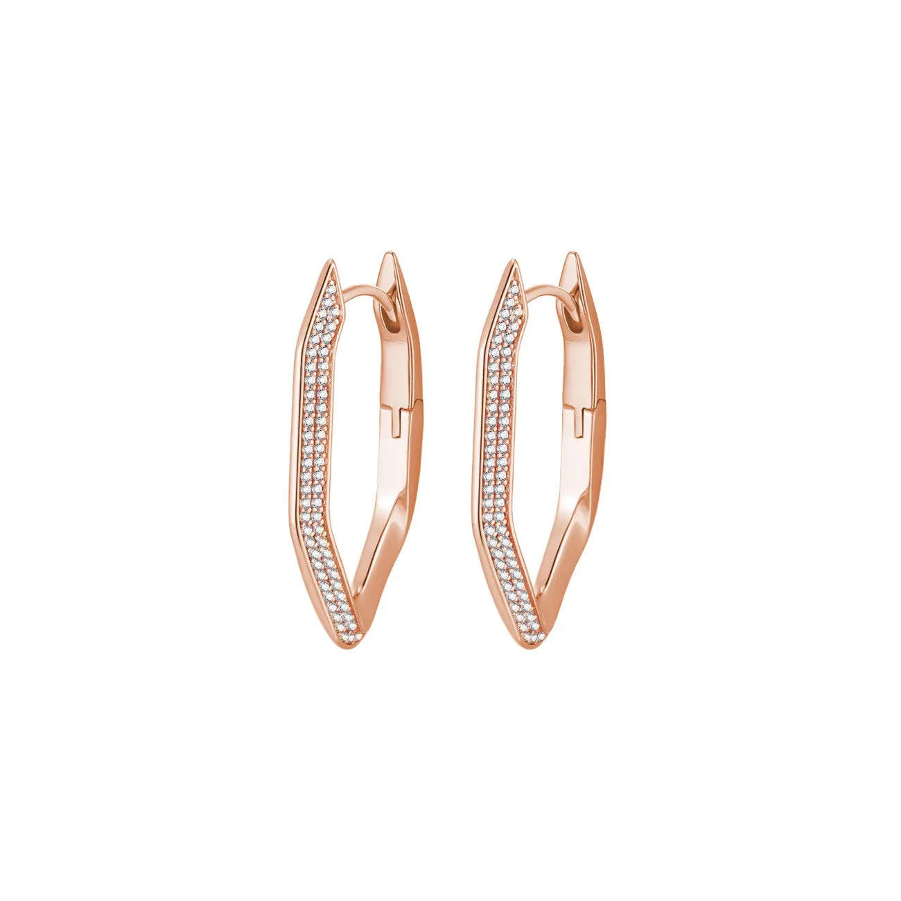 Rosato Orecchini Pendenti Groumette con Zirconi RZEV22