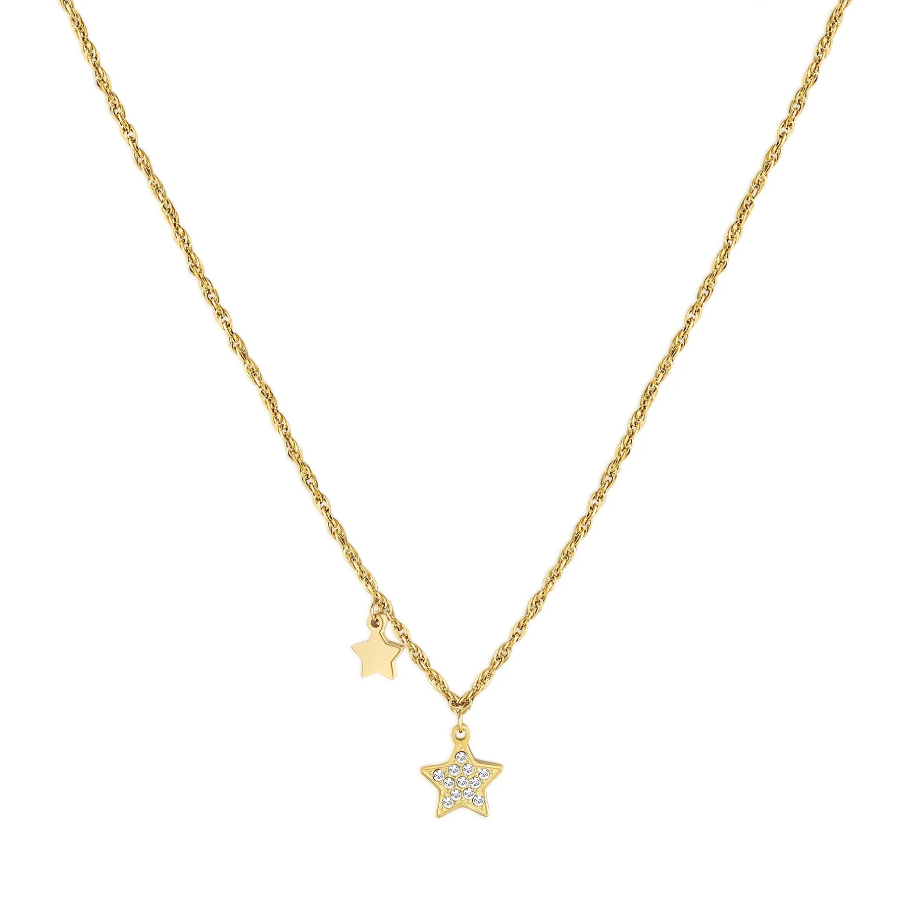 COLLANA SAGAPÒ AURORA PVD ORO CON PENDENTE - SAR23