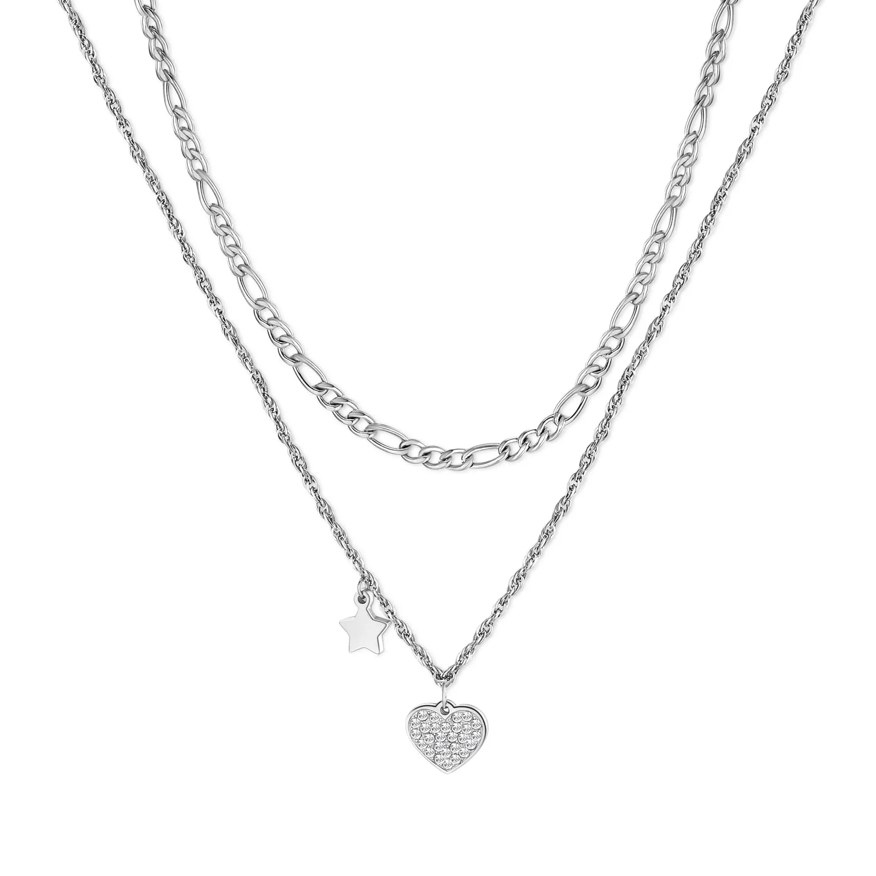 COLLANA SAGAPÒ AURORA IN ACCIAIO CON PENDENTE - SAR24