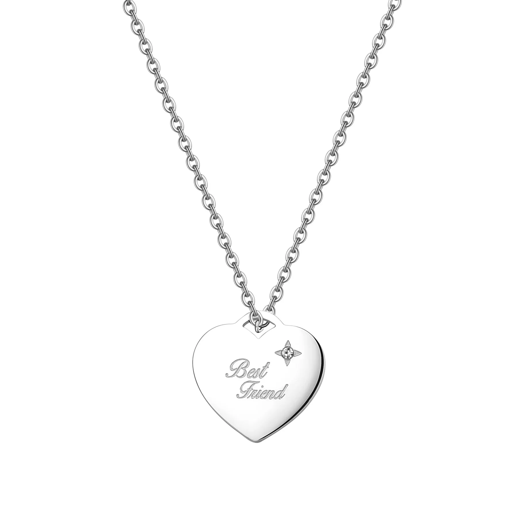 COLLANA SAGAPÒ BE MY ALWAYS IN ACCIAIO CON CHARM CUORE - SBM01
