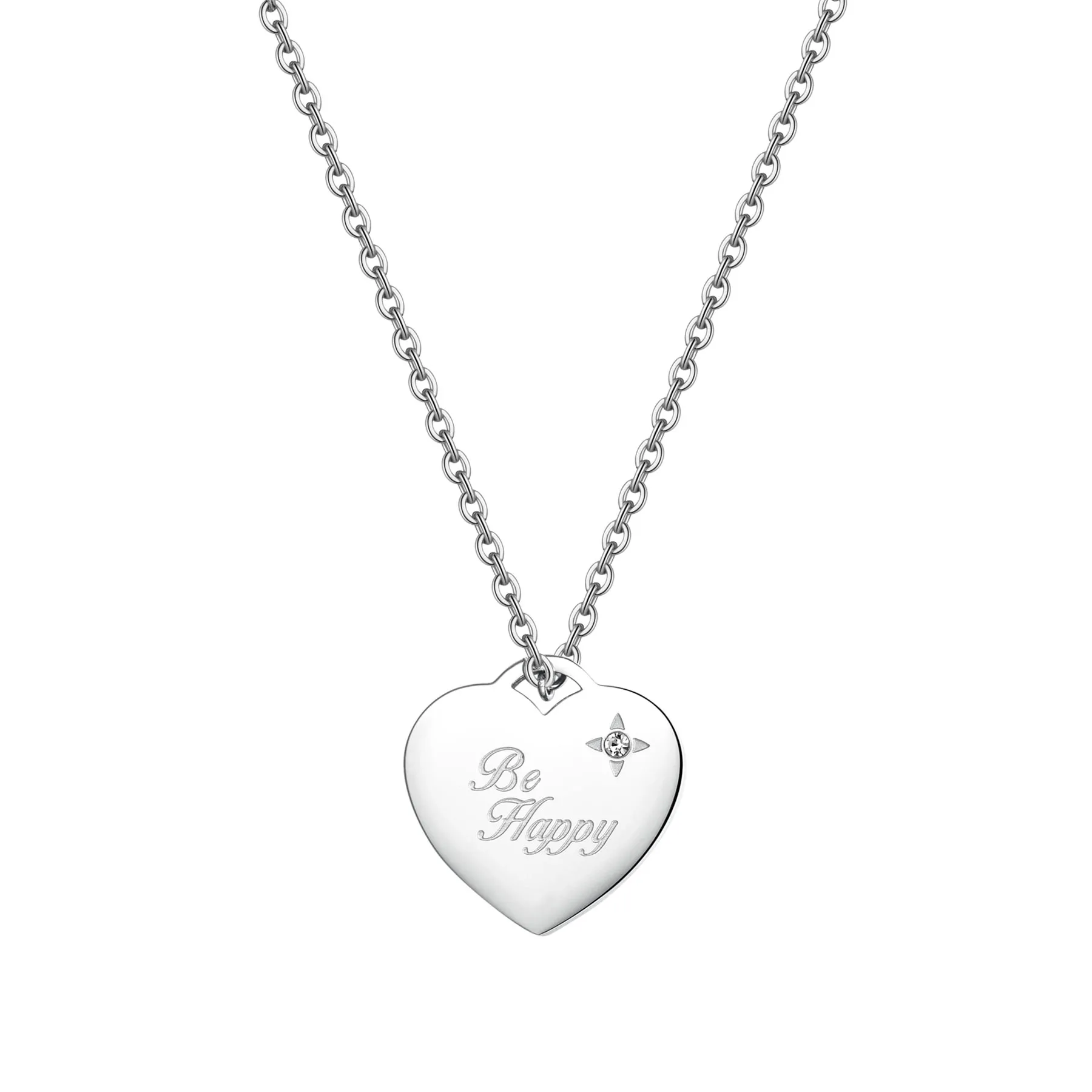 COLLANA SAGAPÒ BE MY ALWAYS IN ACCIAIO CON CHARM CUORE - SBM05