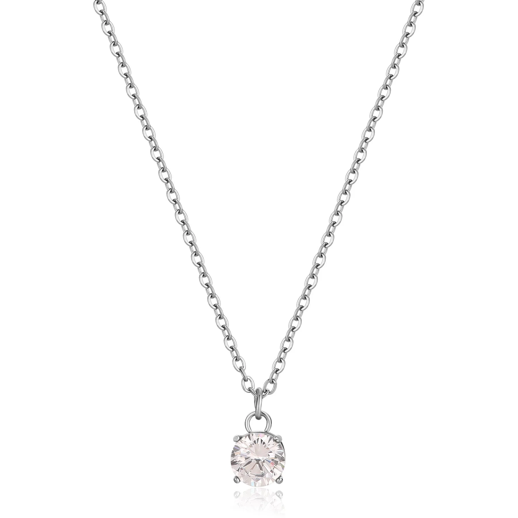 COLLANA SAGAPÒ DAZZLY IN ACCIAIO CON PENDENTE CRISTALLO - SDZ03