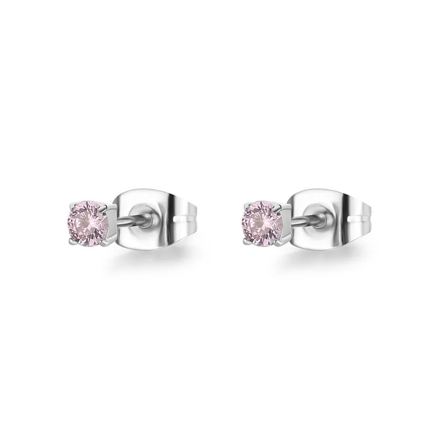 SDZ52 Orecchini S'AGAPò DAZZLY con cristallo di Colore Violet da 3mm