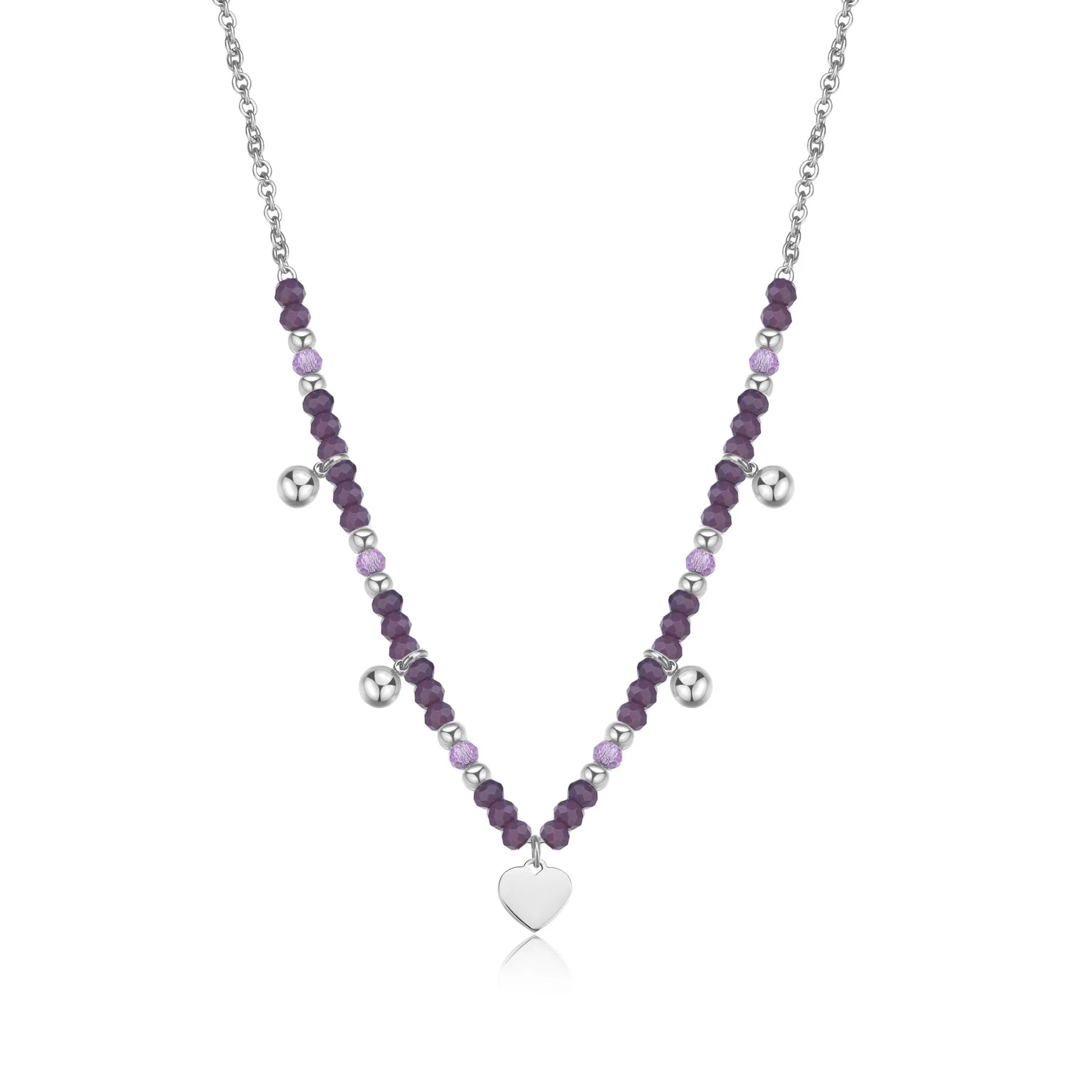 COLLANA SAGAPÒ GLINT IN ACCIAIO CON PENDENTI - SGI01