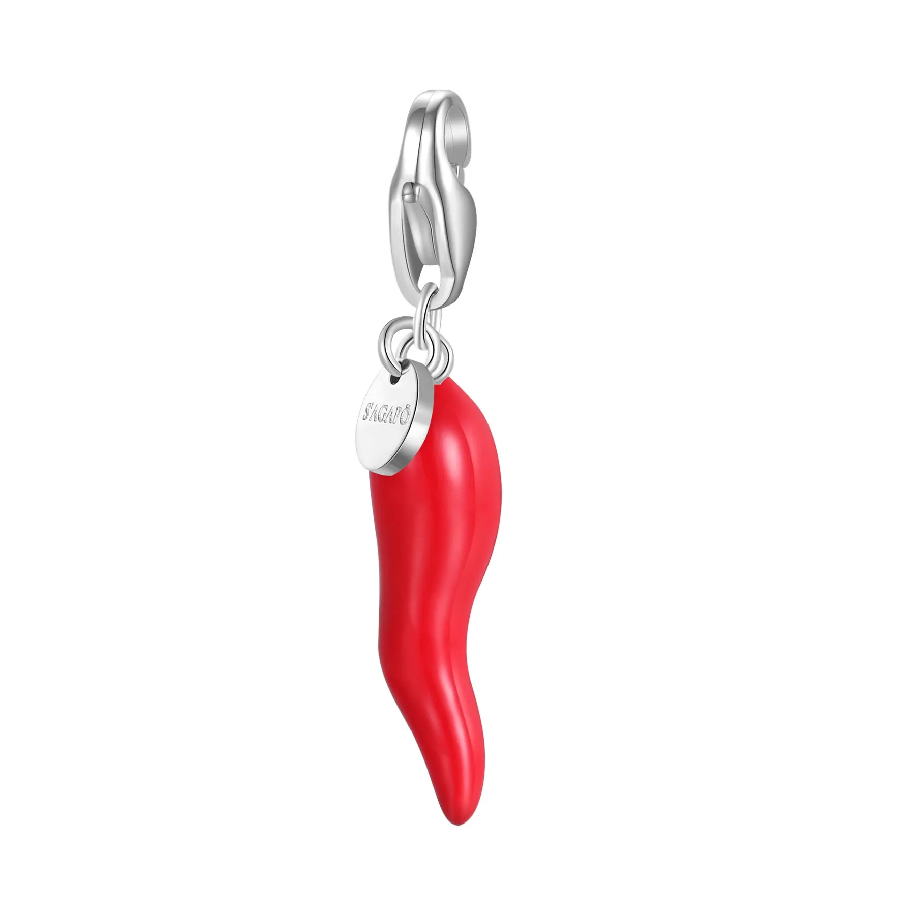 CHARMS SAGAPÒ HAPPY BUONA FORTUNA CHARM CORNETTO SMALTO ROSSO - SHA373