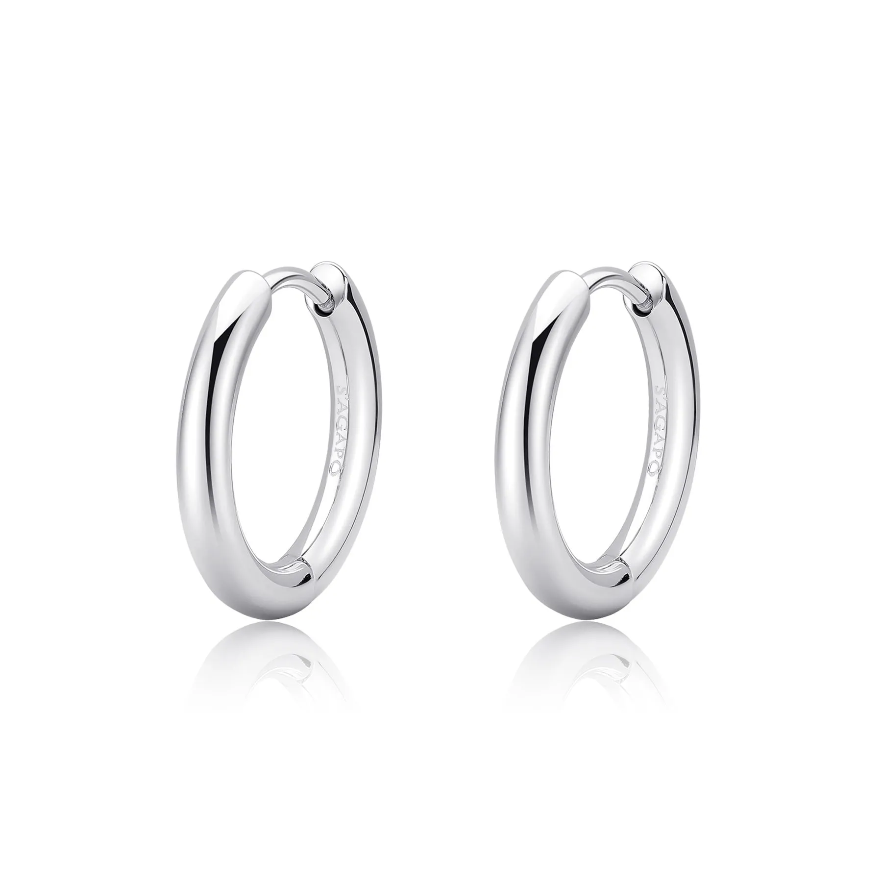 ORECCHINI SAGAPÒ CHUNKY BOCCOLE IN ACCIAIO - SHK69