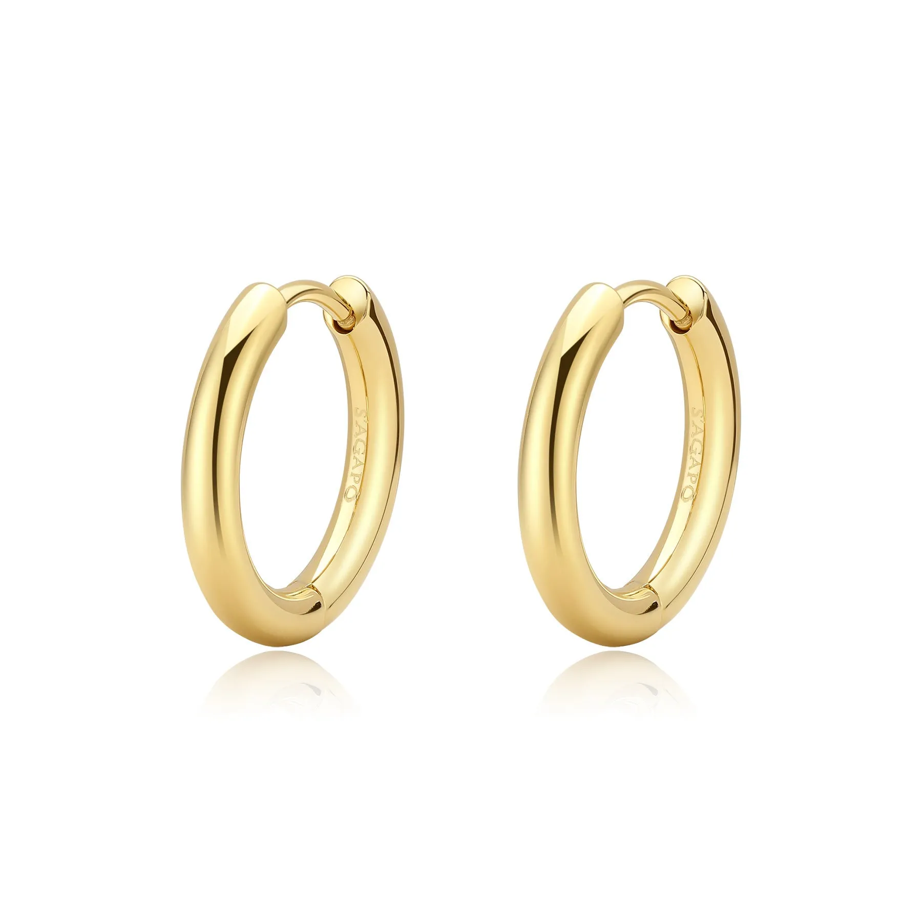 ORECCHINI SAGAPÒ CHUNKY BOCCOLE PVD ORO - SHK70