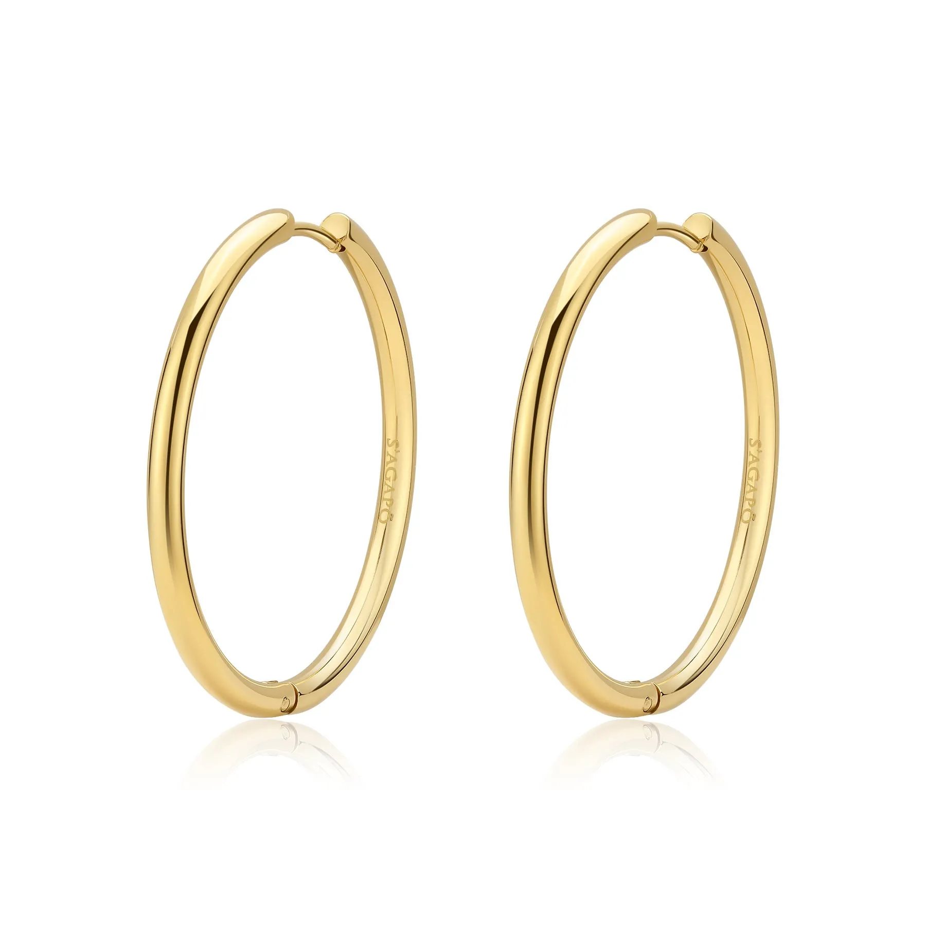 ORECCHINI SAGAPÒ CHUNKY BOCCOLE PVD ORO - SHK74