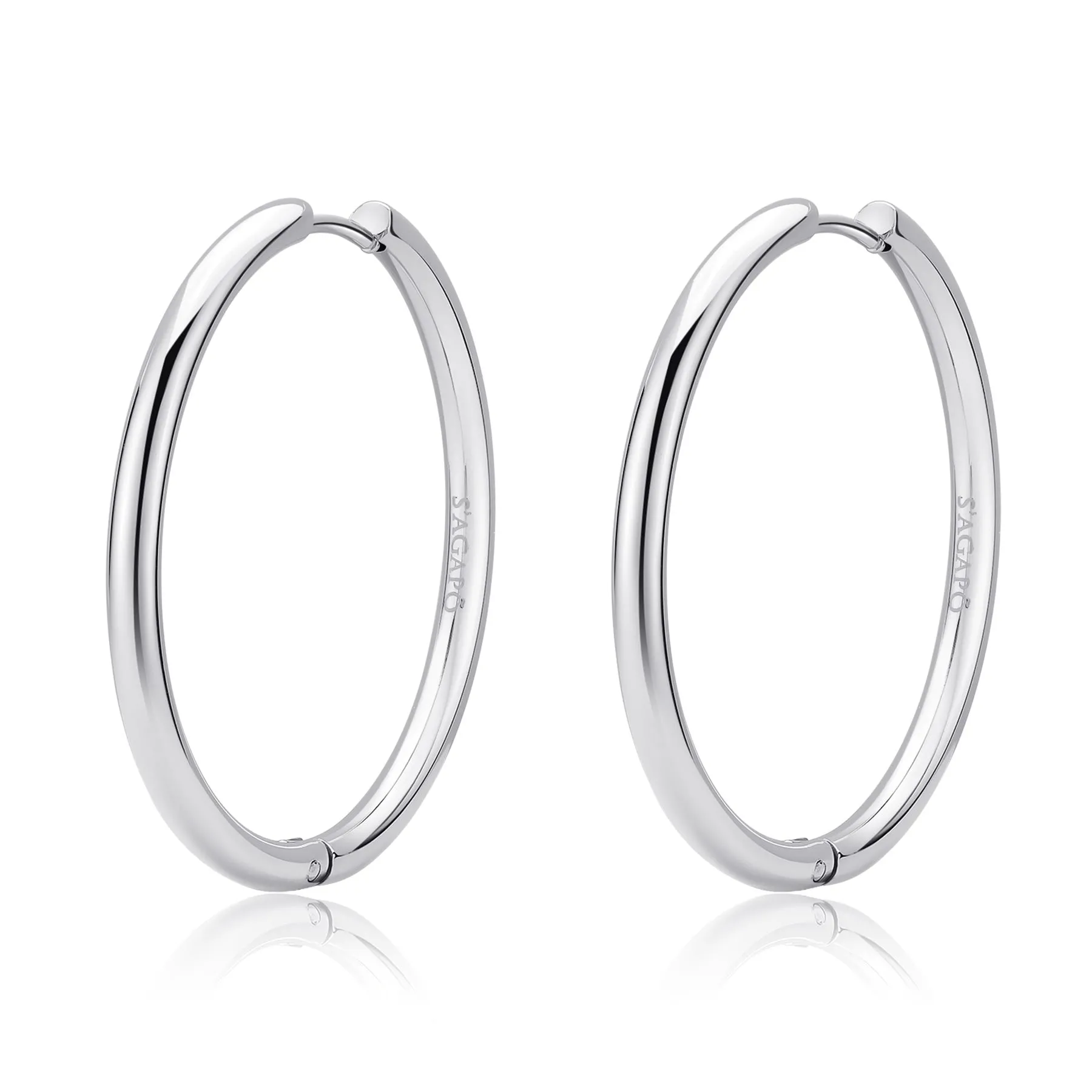 ORECCHINI SAGAPÒ CHUNKY BOCCOLE ACCIAIO - SHK75