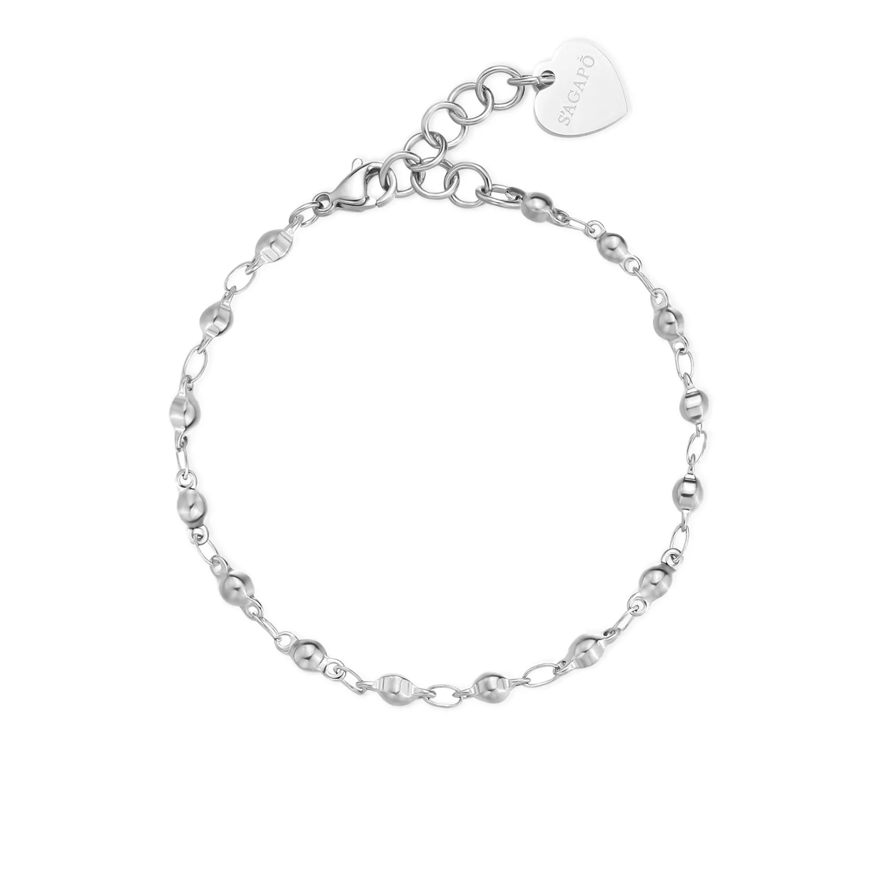 BRACCIALE SAGAPÒ CHUNKY IN ACCIAIO - SHK92