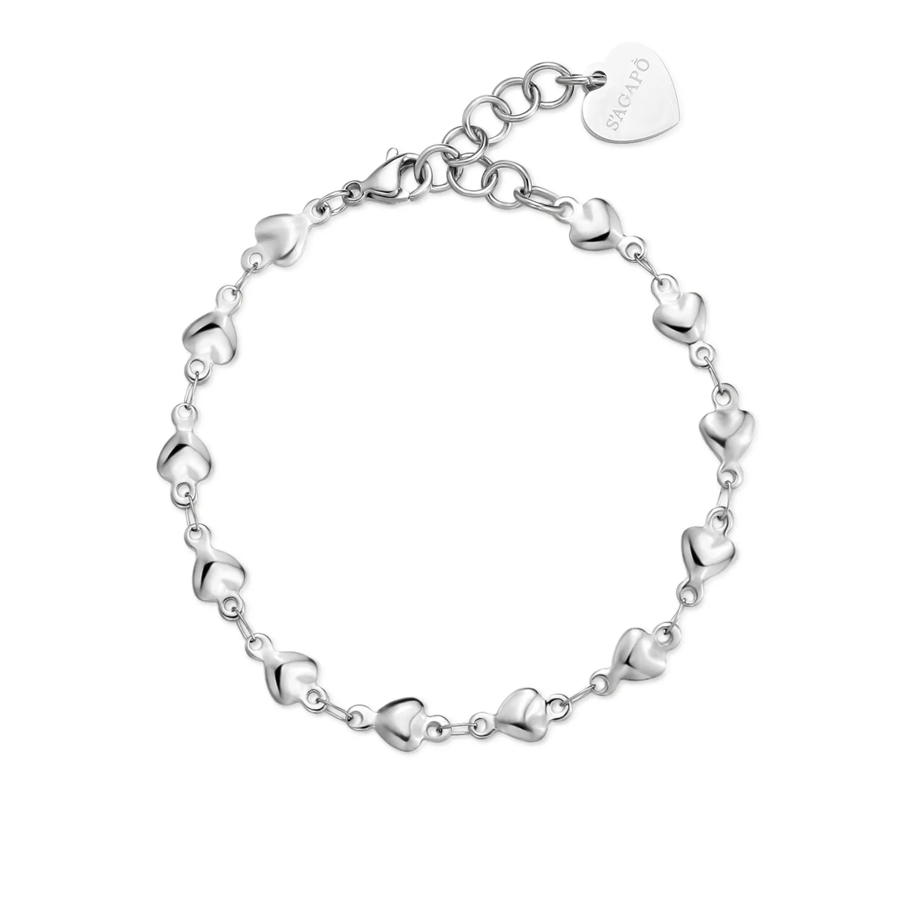 BRACCIALE SAGAPÒ CHUNKY IN ACCIAIO - SHK93