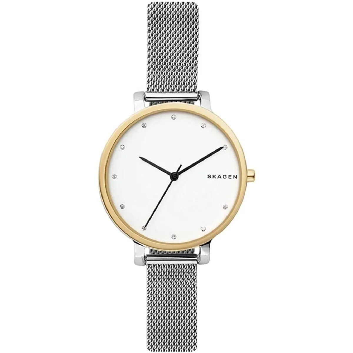 SKAGEN SKW2661 Orologio Donna in Acciaio bicolore Quadrante Argento Hagen