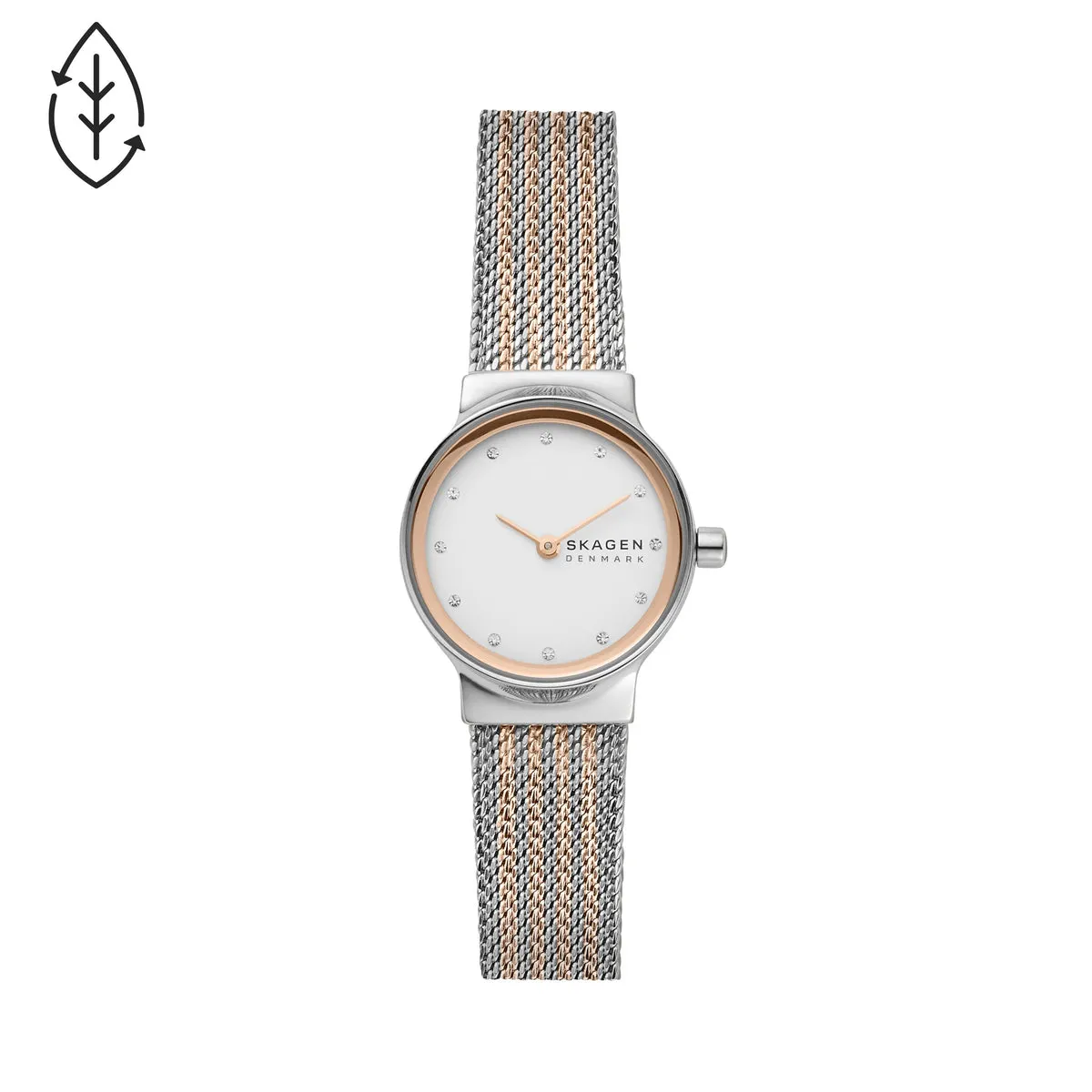 SKAGEN SKW2699 Orologio Donna in Acciaio Tonalità Argento e Oro Rosa Freja Lille