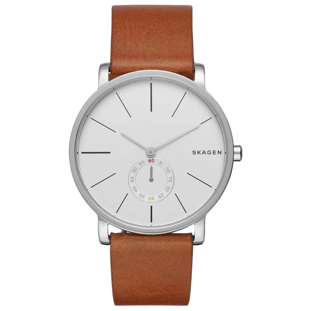 SKAGEN SKW6273 Orologio Uomo in Pelle Marrone Hagen