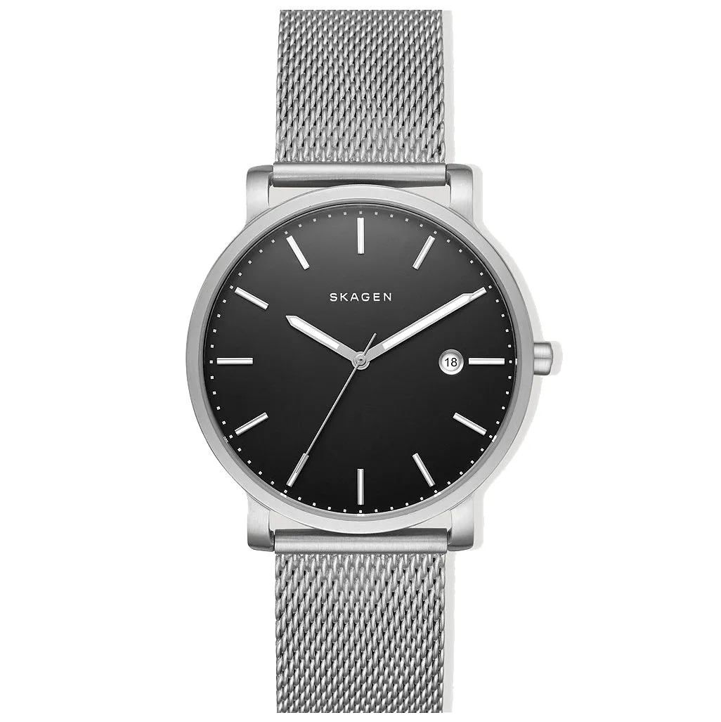 SKAGEN SKW6314 Orologio Uomo in Acciaio Quadrante Nero Hagen