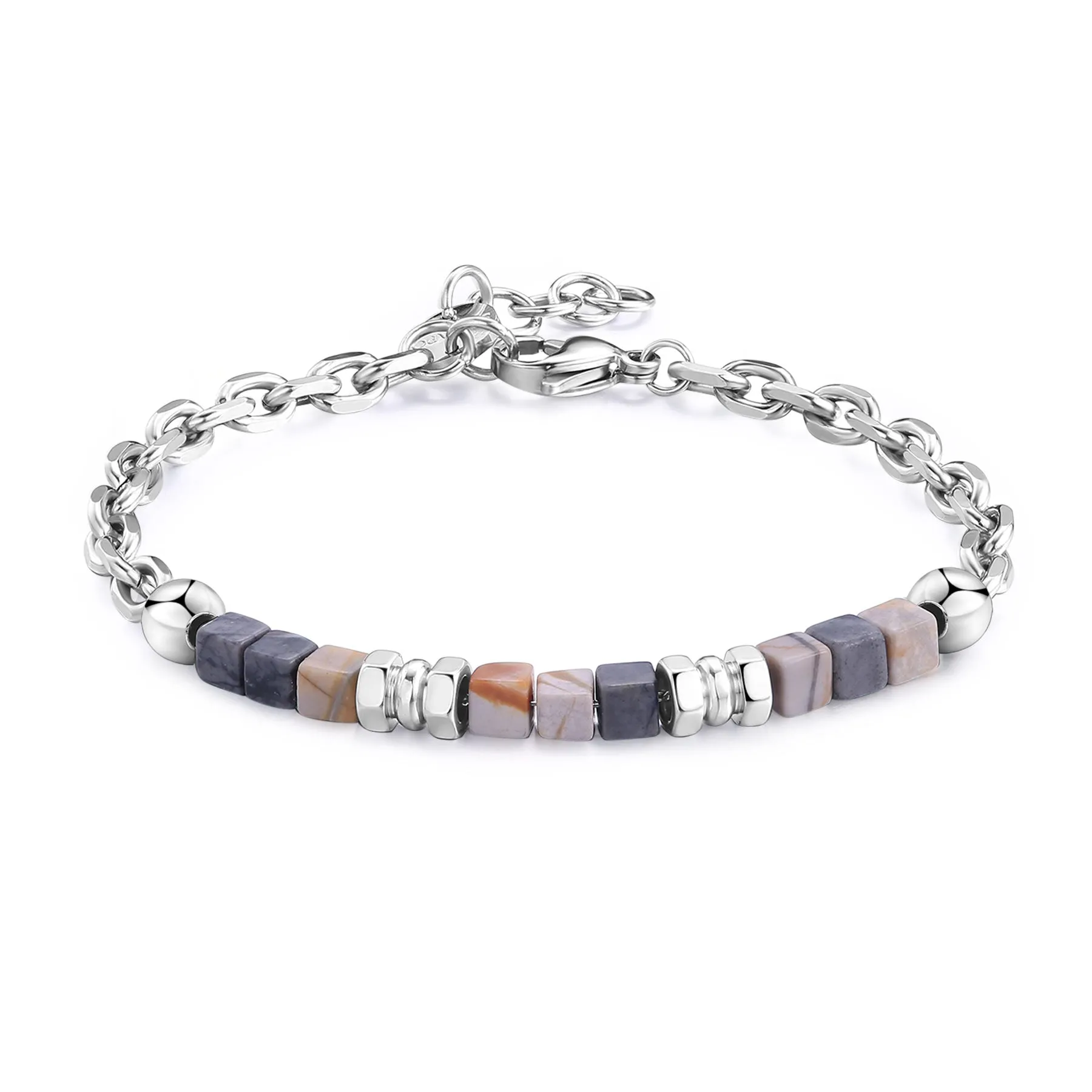 BRACCIALE SAGAPÒ RIOT UOMO IN ACCIAIO OCCHIO DI FALCO - SRT33